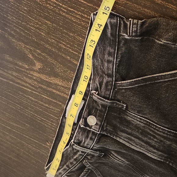 AGOLDE Cooper Black Cargo Jeans Size 25 Straight Leg - Picture 6 of 12